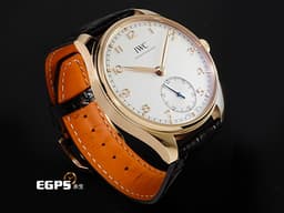 IWC 萬國錶 葡萄牙系列 IW358306 18K玫瑰金材質 <font color="#05f0f0">鍍銀面盤</font>&nbsp;<font color="#05f0f0">金質指針</font> <font color="#FF0000"> 2025年保卡 台灣公司貨&nbsp;</font>自動上鍊 40mm