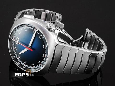 H.MOSER &amp; CIE 亨利慕時 STREAMLINER FLYBACK CHRONOGRAPH 疾速者系列 6907-1200 不鏽鋼鍊材質&nbsp;Funky Blue電光藍煙燻面盤 日內瓦鐘錶大賞最佳計時碼錶獎錶款 2024年保卡 台灣公司貨 新錶訂價：1,740,000元&nbsp;同軸飛返計時碼錶 自動上鍊 42.3mm