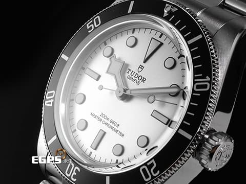 TUDOR 帝舵 Heritage Black Bay 碧灣 7943A1A0NU-0002 新款黑水鬼 雪花針 不鏽鋼材質 銀白色面盤&nbsp;自製機芯搭配最新快速調節「T-fit」折疊扣 2025年保單 潛水錶 自動上鍊 43mm