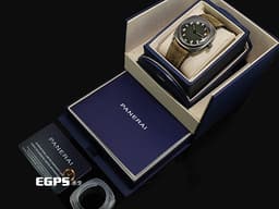 PANERAI 沛納海 Radiomir California PAM1349 PAM01349 不鏽鋼材質&nbsp;<font color="#84956f">經典漸層綠色加州面盤、藍鋼指針、Plexiglas樹脂風防 原味復刻</font>&nbsp;八日鍊&nbsp;<font color="#FF0000">2023年保卡</font>&nbsp;手上鍊 45mm