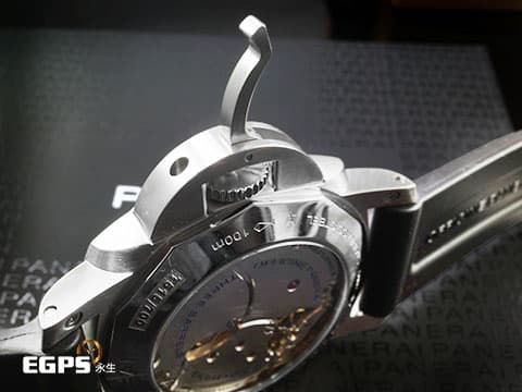 PANERAI 沛納海 luminor 8 Days GMT PAM233 黑色三明治面盤 日夜顯示 高圓弧藍寶石水晶鏡面 PAM00233 8日鍊&nbsp;手上鍊 44mm