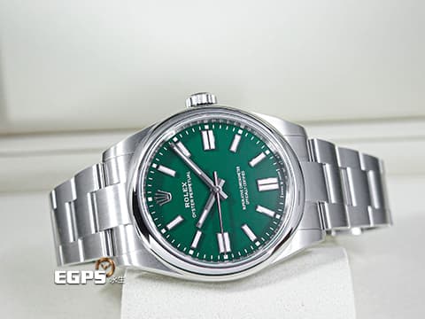 ROLEX 勞力士 Oyster Perpetual 41 蠔式恆動型 134300 綠色面盤 賭桌綠&nbsp;經典 OP41 大三針 不鏽鋼 2026年保卡&nbsp;自動上鍊 41mm