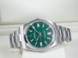 ROLEX 勞力士 Oyster Perpetual 41 蠔式恆動型 134300 <font color="#009100">綠色面盤 賭桌綠</font>&nbsp;經典 OP41 大三針 不鏽鋼 <font color="#FF0000">2026年保卡</font>&nbsp;自動上鍊 41mm