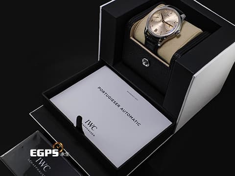 IWC 萬國錶 Portuguese 葡萄牙系列 IW501705 不鏽鋼材質 沙漠金色太陽紋放射面盤 七日動力儲存顯示&nbsp;2025年保卡 台灣公司貨&nbsp;自動上鏈 42.4mm