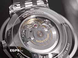 MONTBLANC 萬寶龍 &nbsp;Tradition 傳統系列 127776 鍍金不鏽鋼材質 <font color="#c0c0c0">灰色太陽紋放射面盤</font> <font color="#ff0000">2025年保卡</font> 自動上鍊 40mm