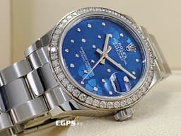 ROLEX 勞力士 Datejust 31 經典 蠔式日誌型 278384 <font color="#2894FF">天藍色花朵圖案面盤</font> DJ31&nbsp;<font color="#FF00FF">原廠鑲鑽錶圈</font> <font color="#ff0000">2025年保卡 蠔式（Oyster）三節錶帶</font> 自動上鍊 31mm