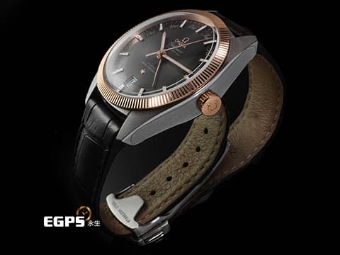 OMEGA 歐米茄 星座系列 Globemaster 130.23.41.22.06.001&nbsp;13023412206001 18K玫瑰金材質 半金款 太陽線紋磨砂灰色Pie Pan Dial-多邊型立體錶盤&nbsp;2022年保卡&nbsp;自動上鏈 41mm