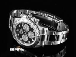 ROLEX 勞力士 Cosmograph Daytona 宇宙計時型 迪通拿 126509 計時碼表&nbsp;<font color="#bae2f3">原廠鑽石時標</font><font color="#e2e2e2"> </font><font color="#787878">黑色熊貓面盤</font>&nbsp;18K白金材質 賽車錶&nbsp;<font color="#ff0000">2025年保卡</font> 自動上鏈 40mm