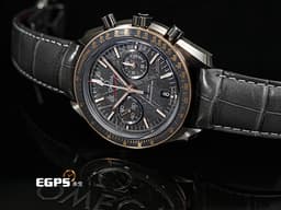 OMEGA 歐米茄 Speedmaster Chronograph 超霸 速霸 <font color=#ADADAD>Grey Side of the Moon「月之暗面」灰色陶瓷錶殼</font> 31163445199001 玫瑰金外圈 <font color=#33CCFF>Gibeon 隕石面盤</font> 計時碼表 <font color=#FF0000>2021年台灣公司貨</font> 同軸擒縱 自動上鍊 44.25mm