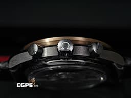 OMEGA 歐米茄 Speedmaster Chronograph 超霸 速霸 <font color=#ADADAD>Grey Side of the Moon「月之暗面」灰色陶瓷錶殼</font> 31163445199001 玫瑰金外圈 <font color=#33CCFF>Gibeon 隕石面盤</font> 計時碼表 <font color=#FF0000>2021年台灣公司貨</font> 同軸擒縱 自動上鍊 44.25mm