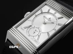 Jaeger Le-Coultre 積家 JLC Reverso Classic 翻轉系列 Q3988481 兩地時間 日夜顯示 小秒針 <font color="#FFD306">積家錶最具代表系列腕錶 品味人士首選</font> 不鏽鋼材質&nbsp;<font color="#FF0000">2025年10月保卡</font> 手上鍊 47 x 28.3mm