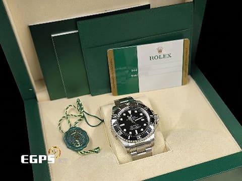 ROLEX 勞力士 Sea-Dweller DEEPSEA 蠔式 海使者 深海 116660 水鬼王 黑鬼王 深潛3900米 不鏽鋼&nbsp;黑色陶瓷錶圈 2016年保單 排氦氣閥 潛水錶 自動上鍊 44mm