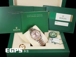 ROLEX 勞力士 Oyster Perpetual Datejust 31 178271 不鏽鋼&amp;18K玫瑰金材質 半金款 <font color="#ffd9aa">紀念型面盤 原廠鑽石時標&nbsp; </font><font color="#ff0000">台灣公司貨</font><font color="#ffd9aa">&nbsp;</font><font color="#FF0000">2018年保卡 </font> 自動上鍊 31mm