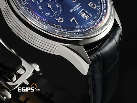 BREITLING 百年靈 Premier B01 Chronograph 42 璞雅系列 AB0145 藍色面盤 計時碼表 不鏽鋼材質&nbsp;B01自製機芯 2023年卡&nbsp;自動上鍊 42mm