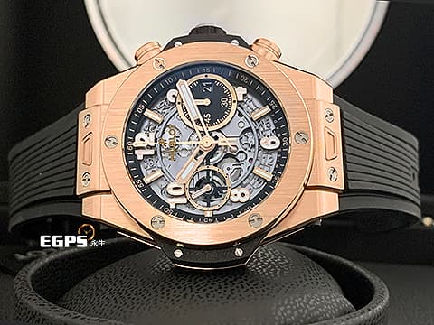 HUBLOT 宇舶 Big Bang Unico 大爆炸 King Gold 42 王金 玫瑰金 441.OX.1181.RX 三日鍊 計時碼表&nbsp;2022年電子保卡&nbsp;自動上鍊 42mm