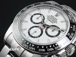 ROLEX 勞力士 Cosmograph Daytona 宇宙計時型 迪通拿 126500LN 計時碼表 <font color="#05f0f0">白熊貓 白色面盤搭配黑色計時圈</font>&nbsp;不鏽鋼材質 陶瓷錶圈 <font color="#FF0000">最新4131機芯 2025年保卡 極稀少全部原廠膠膜</font>&nbsp;自動上鍊 40mm