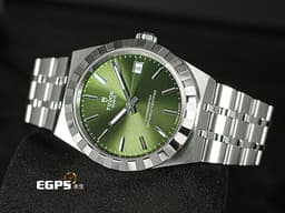 TUDOR 帝舵 Royal 皇家系列 2836C1A0-0103 不鏽鋼材質 <font color="#ff0000">綠色太陽紋面盤</font>  割坑紋與磨光飾面間隔錶圈 <font color="#ff0000">2026年保卡</font> 「T-fit」摺扣 自動上鍊 36mm