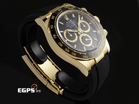 ROLEX 勞力士 Cosmograph Daytona 宇宙計時型 迪通拿 126518LN&nbsp;18K黃金材質 黑色熊貓面盤 計時碼表 陶瓷錶圈 最新4131機芯 快調延展錶扣 2025年保卡&nbsp;賽車錶 自動上鍊 40mm