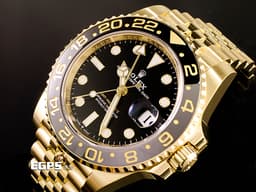 ROLEX 勞力士 GMT-Master II 蠔式 格林威治型 126718 GRNR 兩地時間 <font color="#f5dea8">18K黃金材質</font> 126718 GRNR <font color="#9c9893">灰</font><font color="#4F4F4F">黑</font>雙色陶瓷錶圈 皮蛋圈 <font color="#FF0000">2025年保卡 紀念型（Jubilee）五銖錶帶 </font>&nbsp;自動上鍊 40mm