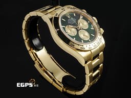 ROLEX 勞力士 Cosmograph Daytona 宇宙計時型 迪通拿 126508 <font color="#f5dea8">新款 綠金迪 18K黃金材質</font>&nbsp;<font color="#058703">綠色面盤搭</font><font color="#f9ebc3">配金色計時錶盤</font> 計時碼表<font color="#FF0000">&nbsp;2026年保卡</font> 賽車錶 自動上鍊 40mm