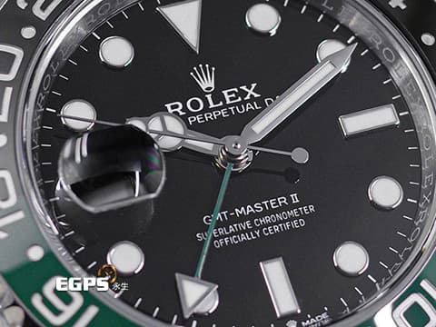ROLEX 勞力士 GMT-Master II 格林威治型 126720 VTNR  綠黑框 雪碧 左冠錶 126720VTNR 勞力士罕見左冠錶  2024年新式保卡三板蠔式錶帶 自動上鍊 40mm