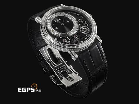 PIAGET 伯爵 Altiplano Skeleton 非凡珍品 G0A39120 超薄 微型自動盤 18K白金材質 原廠鑲嵌38顆長方形美鑽（約1.4克拉）及266顆圓形美鑽（約1.9克拉）錶殼 鑲飾33顆長方形美鑽（約1.3克拉）面盤 2026年保卡 新錶參考訂價：6,400,000元 手動上鍊 38mm