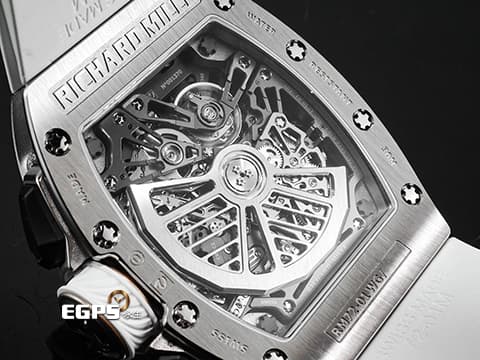 RICHARD MILLE 理查德•米勒 RM RM72-01 WG&nbsp;18K白金材質 極致完美工藝~鏤空面盤 原廠鑲嵌【SNOWFLAKE DIAMONDS】 "宛如雪花般的頂級鑽石" 雪花造型鑽石錶圈 自製飛返計時機芯 2025年保單&nbsp;自動上鏈 38.4 x 47.34mm