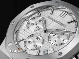 Audemars Piguet 愛彼 AP錶 Royal Oak 皇家橡樹系列 不鏽鋼材質 26240ST 飛返計時功能 <font color="#F8F8FF">26240ST.OO.1320ST.07 銀色調面盤 </font><font color="#FF0000">2025年新式保卡&nbsp;</font>自動上鍊&nbsp;41mm