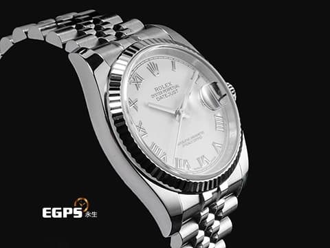 ROLEX 勞力士 DATEJUST 116234 蠔式 經典 不鏽鋼材質 白色面盤 立體羅馬數字時標 2018年保卡 台灣公司貨 自動上鏈&nbsp;36mm