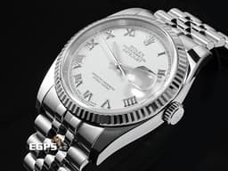 ROLEX 勞力士 DATEJUST 116234 蠔式 經典 不鏽鋼材質 <font color="#05f0f0">白色面盤 立體羅馬數字時標</font> <font color="#ff0000">2018年保卡 台灣公司貨</font> 自動上鏈<font color="#FF0000">&nbsp;</font>36mm
