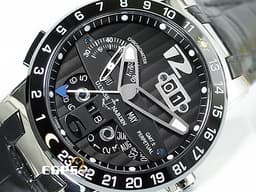 ULYSSE NARDIN 雅典 El Toro 挑戰者萬年曆腕錶 320-00 18K白金材質 黑色陶瓷圈 黑色繩索紋面盤 GMT 大日期窗 自動上鍊 <font color="#FF0000">萬年曆超級複雜功能腕錶 附原廠膠帶及膠帶專用錶扣</font>&nbsp;43mm