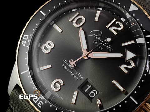 Glashutte Original 格拉蘇蒂 SeaQ Panorama Date 1-36-13-04-91-34 18K玫瑰金材質 半金款&nbsp;經典大日期窗&nbsp;2023年12月保卡&nbsp;自動上鍊 43.2mm