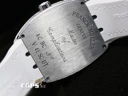 Franck Muller 法蘭穆勒 FM Vanguard YACHT V41 SC DT 不鏽鋼材質 <font color="#05f0f0">精鑲滿天星鑽石白色面盤 精鑲鑽石錶圈</font> 自動上鏈&nbsp;40.8X50mm