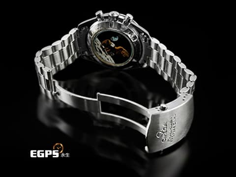 OMEGA 歐米茄 Speedmaster Professional Moonwatch 超霸系列 3569.31.00 登月錶 不鏽鋼材質【Apollo11阿波羅11號登月35週年紀念版】全球限量3500只 彩色阿波羅11號任務徽章紀念藍水晶錶背&nbsp;計時碼表&nbsp;手動上鍊 42mm