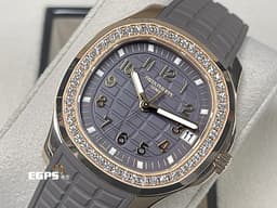PATEK PHILIPPE 百達翡麗 PP錶 Aquanaut Luce 海底探險家 5268 <font color="#FFFF6F">無敵少見!!原鑲鑽石裱框!! 圓潤八角形錶圈 </font>5268/200R-010<font color="#C7C7E2">貴婦名媛首選~</font> <font color="#FF95CA">超少見優雅【巧克力格紋盤】 灰褐色面盤 18K玫瑰金材質 </font><font color="#FF0000"> 2025年保單</font> 自動上鍊 38.8mm