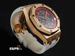 Audemars Piguet AP錶 愛彼 Royal Oak Offshore 皇家橡樹離岸型 計時碼錶 26299OR.OO.D001GA.01 18K玫瑰金材質 <font color="#05f0f0">黑色“Mega Tapisserie”錶盤</font> <font color="#FF0000">馬庫斯標誌錶背 全球限量50枚 </font>自動上鏈&nbsp;42mm