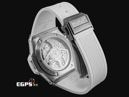 Hublot 宇舶 BIG BANG 大爆炸 Unico Titanium&nbsp;441.NE.2011.RW.1704 鈦金屬材質 <font color="#05f0f0">原廠鑲嵌170顆鑽石錶殼（共0.8克拉） 126顆鑽石錶圈（共1.1克拉）</font> <font color="#ff0000">2024年電子保單</font> 飛返計時碼錶 自動上鍊 42mm