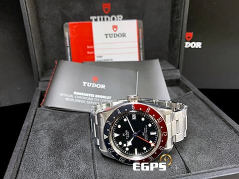 TUDOR 帝舵 Black Bay GMT 碧灣 79830RB 兩地時間 可樂圈 紅藍圈 79830 RB 復古 雪花針 不鏽鋼 Pepsi 百事圈 2020年保卡 原廠膠膜&nbsp;潛水錶 自動腕錶 41mm