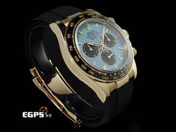 ROLEX 勞力士 Daytona 迪通拿 126518LN 計時碼表 18K黃金材質 陶瓷錶圈<font color="#05f0f0">&nbsp;Tiffany 蒂芬妮 綠松石色面盤</font><font color="#FF0000">&nbsp;</font><font color="#fafa01">2026年保卡</font><font color="#FF0000"> </font> 賽車錶 自動上鍊 40mm