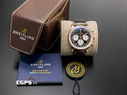 Breitling百年靈 Navitimer B01 Chronograph 43 RB0138211B1P1 <font color="#ff0000">18K紅金材質 Navitimer 飛行滑尺 最具收藏價值 原廠膠膜保留 2026年&nbsp;</font>自動上鍊 43mm