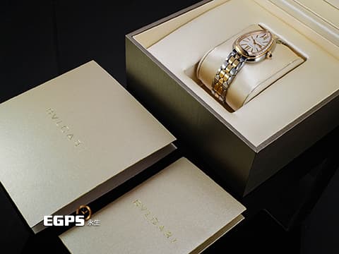 BVLGARI 寶格麗 Serpenti Seduttori 104058 18K玫瑰金&amp;不鏽鋼材質 半金款&nbsp;宛若蛇鱗般的六角形錶帶 原廠鑲嵌36顆鑽石錶圈 2026年保卡 自動上鏈&nbsp;34mm