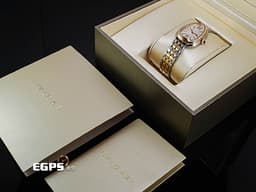 BVLGARI 寶格麗 Serpenti Seduttori 104058 18K玫瑰金&amp;不鏽鋼材質 半金款&nbsp;<font color="#05f0f0">宛若蛇鱗般的六角形錶帶 原廠鑲嵌36顆鑽石錶圈</font> <font color="#ff0000">2026年保卡</font> 自動上鏈&nbsp;34mm