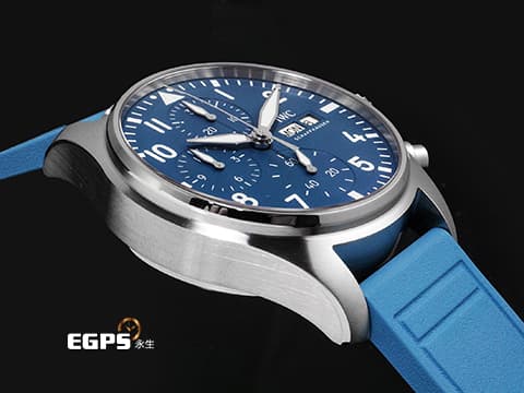 IWC 萬國 Pilot`s Chronograph 41 飛行員 TOP GUN Miramar 最新淺藍色面盤&nbsp;IW388117 計時碼表 不鏽鋼&nbsp;2025年保卡 EasX-CHANGE錶帶更換系統&nbsp;自動上鍊 41mm
