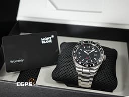 MONTBLANC 萬寶龍 1858 GMT 系列 MB129615 <font color="#4169e1">首創無指針 GMT 二地時間</font> 不銹鋼 大三針&nbsp;<font color="#FF0000">2025年保單 </font> 自動上鍊 42mm