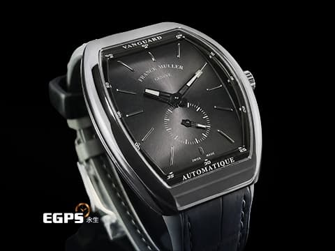 Franck Muller 法蘭穆勒 FM錶 Vanguard系列 V 41 S S6 AT FO SFUMATO (TT)-AC 不鏽鋼材質&nbsp;灰色Sfumato漸層面&nbsp;輕薄酒桶型 2026年保單 自動上鍊 41×49.95mm