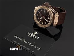 Hublot 宇舶 BIG BANG系列 322.PC.1001.RX 18K玫瑰金材質 <font color="#eed4af">棕色格紋面盤</font>&nbsp;&nbsp;<font color="#ff0000">2019年保卡 整支重約6.24兩 新錶訂價約：1,223,600元</font>&nbsp;自動上鍊 48mm