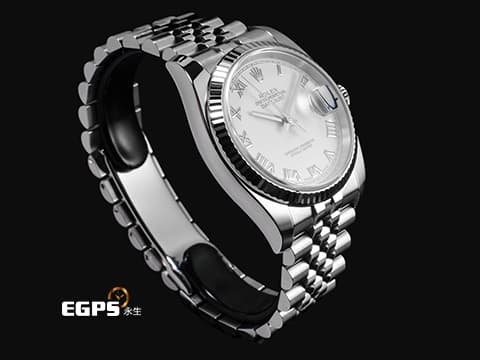 ROLEX 勞力士 DATEJUST 116234 蠔式 經典 不鏽鋼材質 白色面盤 立體羅馬數字時標 2018年保卡 台灣公司貨 自動上鏈&nbsp;36mm
