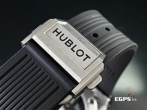 HUBLOT 宇舶 Big Bang Unico 45 Titanium 大爆炸 411.NE.2010.LR.JSM15 鈦金屬 飛返 計時碼表 精鑲鑽石、梯鑽錶框、鑽石時標 鏤空面盤 自動上鍊 45mm