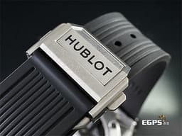 HUBLOT 宇舶 Big Bang Unico 45 Titanium 大爆炸 411.NE.2010.LR.JSM15 鈦金屬 飛返 計時碼表 <font color="#FF0000">精鑲鑽石、梯鑽錶框、鑽石時標 鏤空面盤</font> 自動上鍊 45mm