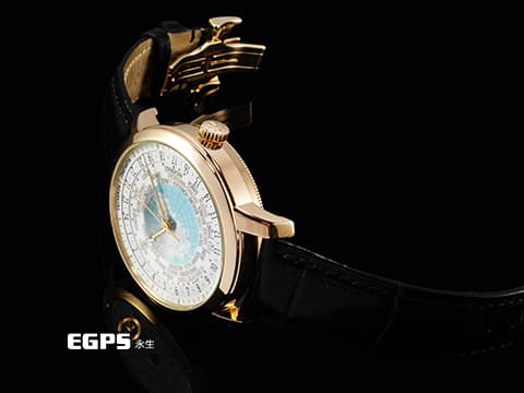 Vacheron Constantin VC 江詩丹頓 Patrimony Traditionnelle 傳承系列 86060/000R-9640 18K玫瑰金材質  蘭伯特投影世界地圖 超複雜三錶盤設計 有別於一般世界時區24個時區 這款有能準確的顯示37個時區 2016年保卡 新錶訂價1,615,000元&nbsp; 自動上鍊 42.5mm
